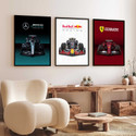 Hothouse Big Formula 1 Cars Framed Posters Gift Items for Boys Room Bedroom Living Room Digital Reprint 13 inch x 10 inch Painting