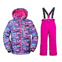 HOTIAN Boys 2 Piece Ski Jacket Snow Jacket Pants Suits Windproof Waterproof Winter Coats