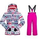HOTIAN Boys 2 Piece Ski Jacket Snow Jacket Pants Suits Windproof Waterproof Winter Coats