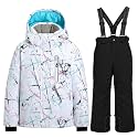 HOTIAN Boys 2 Piece Ski Jacket Snow Jacket Pants Suits Windproof Waterproof Winter Coats