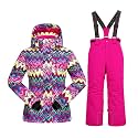 HOTIAN Boys 2 Piece Ski Jacket Snow Jacket Pants Suits Windproof Waterproof Winter Coats