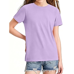 HOTIAN Girls T Shirts 100 Cotton Short