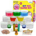 HOTKEI Pack of 10 DIY Multicolor Slime jelly putty clay toys kit set for kids boy girls Multicolor Putty Toy