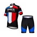 Hotlion Men's Cycling Jersey Sets Gel Pad Summer Bike Clothing Suit Breathable Bike Clothes with 3 Rear Pockets