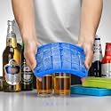 24 Cavity Silicone Ice Cube Trays 1 Pack (Blue)