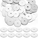 Hotop 100 Pieces Fender Washers 18-8 Stainless Steel, 1/4" X 1-1/2"