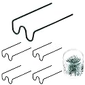 Hotop 120 Pcs Floral Pins U-Shape 1.25 Inch with Box for Wreaths,Green