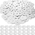 Hotop 200 Pieces Fender Washers 18-8 Stainless Steel, 1/4" X 1"