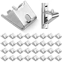 Hotop 32 Pieces 920158 Refrigerator Shelf Clips Freezer Rack Buckles