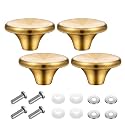 Hotop 4 Set Dutch Oven Knob Stainless Steel Replacement Knob Pot Lid, Gold