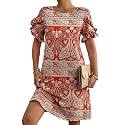 HOTOUCH Womens Summer Dress 2025 Short Sleeve