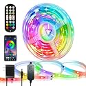 RGB IC LED Strip Lights 32.8ft, Multi-Color Chasing 24V Tape Lights