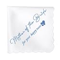 HOULIFE Something Blue Wedding Handkerchiefs, Mother of Bride Wedding Gift