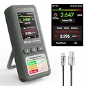 HOUND-1011S Portable Radon Detector, High-Accuracy Sensor for Home, Lightweight, Audible & Visual Alarms, Long-Term Monitoring, Easy-to-Use Radon Tester in pCi/L or Bq/m³ for Basement