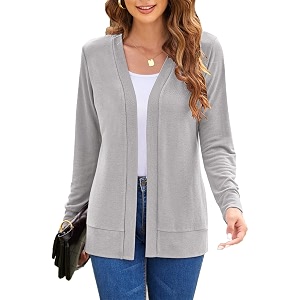Hount Womens Long Sleeve Open Front Cardigans