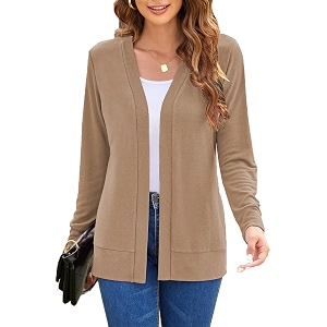 Hount Womens Long Sleeve Open Front Cardigans