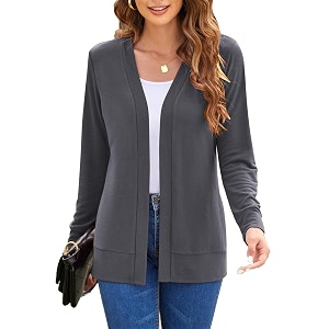Hount Womens Long Sleeve Open Front Cardigans