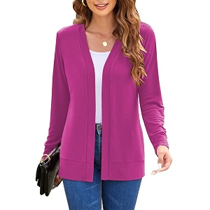 Hount Womens Long Sleeve Open Front Cardigans