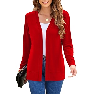 Hount Womens Long Sleeve Open Front Cardigans