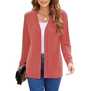 Hount Womens Long Sleeve Open Front Cardigans