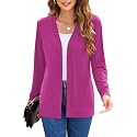 Hount Womens Long Sleeve Open Front Cardigans