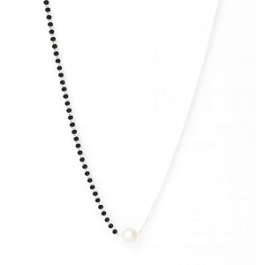 house of aadyaa handmade silver mangalsutra for women  made in 925 silver  silver gifts for women