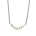 House of Aadyaa Pearls Mangalsutra – Handmade 92.5 Silver Jewelry with Black Beads | Classic Elegance for Modern Women