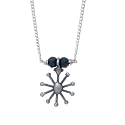 Aadyaa 92.5 Silver Mangalsutra for Women | Snowflake Silver Chain Mangalsutra 92.5 Sterling Silver Unique &amp; Chic Design | Silver Gift for Women