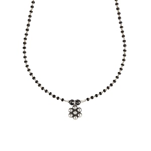 house of aadyaa handmade silver mangalsutra for women  made in 925 silver  silver gifts for women