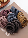 house of common 30 PC Ponytail Stretchable Dark Colors Hair Bands For Women Rubber Band