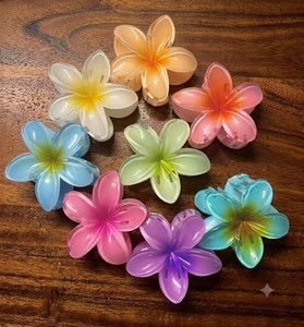 house of common clipzy large hair claw clip hair claw multicolor pack of 8 rubber band