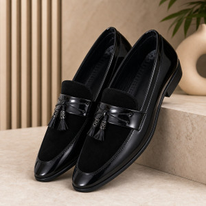 house of common Loafers For Men Black