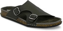 house of common Men Sandal (Green , 9)