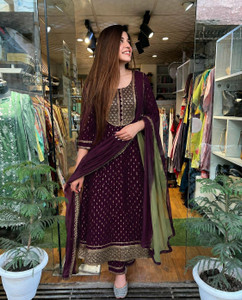 HOUSE OF COMMON Printed Kurta Trouser Pant