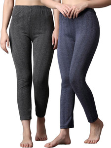 house of common ravia womens striped soft  warm polycotton pyjama thermal pack of 2 - ra0044 women pyjama thermal