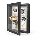 HOUSE DAY 11x14 Deep Shadow Box Frame with Linen Back, Pins, Black