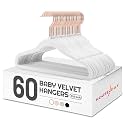 HOUSE DAY Velvet Baby Hangers for Closet, Kids Hangers Velvet 60 Pack