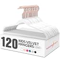 HOUSE DAY Velvet Kids Hangers 120 Pack, Premium Children Hangers for Closet