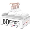 HOUSE DAY Velvet Kids Hangers 60 Pack, Premium Childrens Hangers for Closet