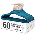 HOUSE DAY Velvet Kids Hangers 60 Pack, Premium Childrens Hangers for Closet