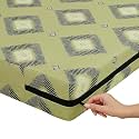 House Fox 2.5x6 Cotton Mattress Cover Single Bed (72x30x6 inch) with Zipper| Non-Shrink Heavy Fabric | Strong Zip with Metal Lock | Interlocked Stitching | 360 Degree Fully Covered