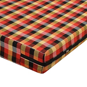 house fox 25x6 cotton mattress cover single bed 72x30x6 inch with zipper non-shrink heavy fabric  strong zip with metal lock  interlocked stitching  360 degree fully covered