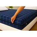 House Fox 4x6.25 Cotton Mattress Cover Dewan Bed (75x48x5 inch) with Zipper| Non-Shrink Heavy Fabric | Strong Zip with Metal Lock | Interlocked Stitching | 360 Degree Fully Covered
