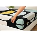 House Fox 4x6 Cotton Mattress Cover Dewan Bed (72x48x6 inch) with Zipper| Non-Shrink Heavy Fabric | Strong Zip with Metal Lock | Interlocked Stitching | 360 Degree Fully Covered