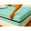 House Fox 5x6 Cotton Mattress Cover Queenbed (75x60x6 inch) with Zipper| Non-Shrink Heavy Fabric | Strong Zip with Metal Lock | Interlocked Stitching | 360 Degree Fully Covered