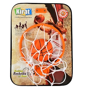 house of gifts basket ball kit for kids playing indoor outdoor basket ball hanging board with ball sports- multi color