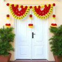 House of Kushalini Home Decor Door Hanging Toran Badhanwar For All Festivals Decoration Marigold