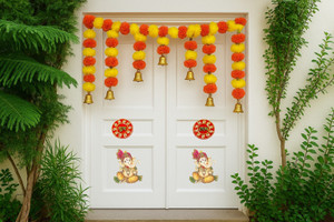 house of kushalini home decor door hanging toran badhanwar for all festivals decoration marigold