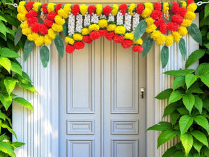 house of kushalini home decor door hanging toran badhanwar for all festivals decoration marigold