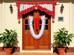house of kushalini home decor door hanging toran badhanwar for all festivals decoration marigold